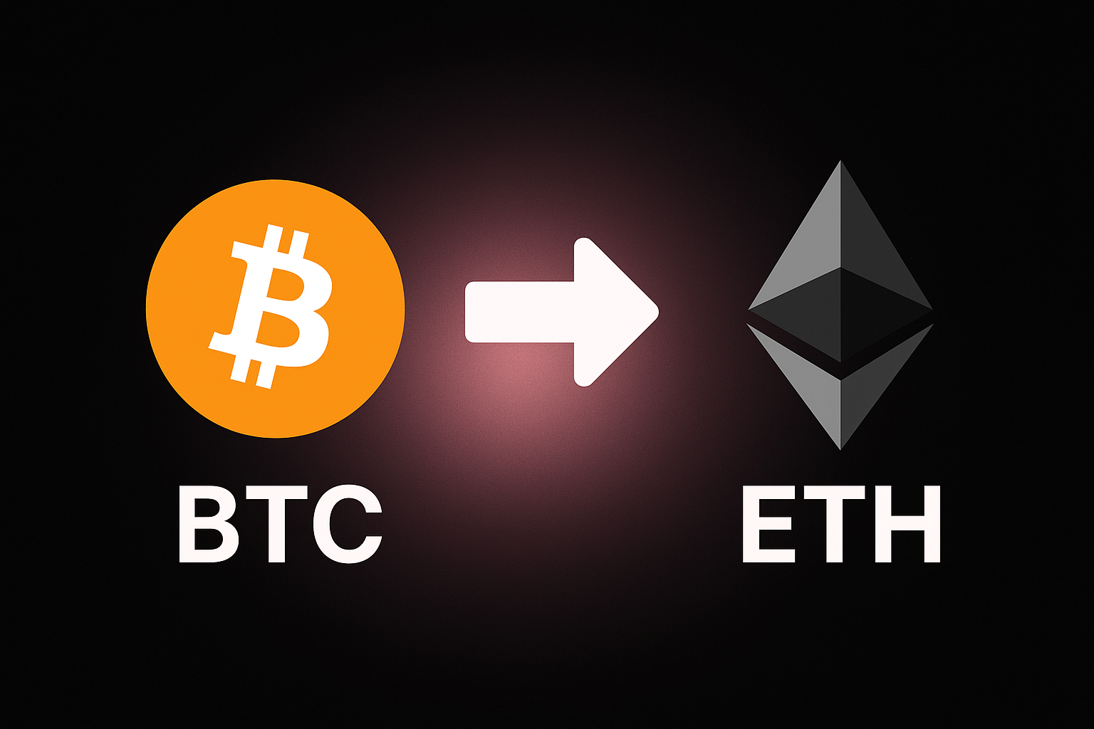 Cómo convertir BTC a ETH sin KYC