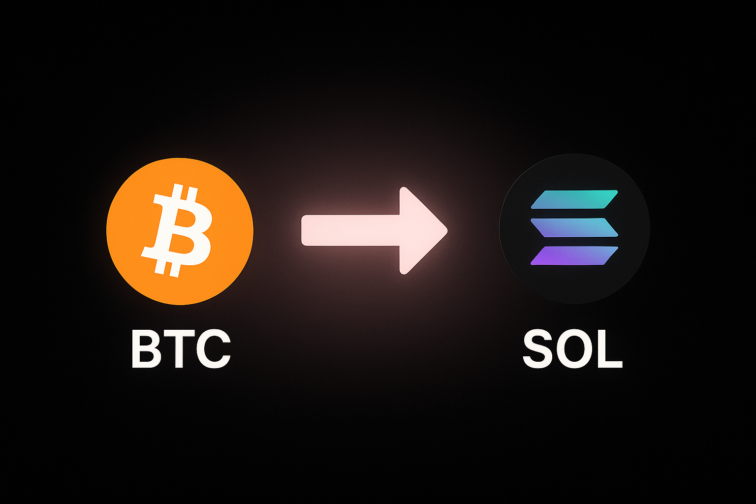 Cómo convertir BTC a SOL sin KYC