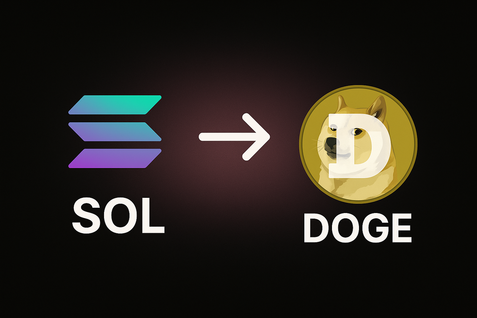 Cómo cambiar SOL por DOGE sin KYC