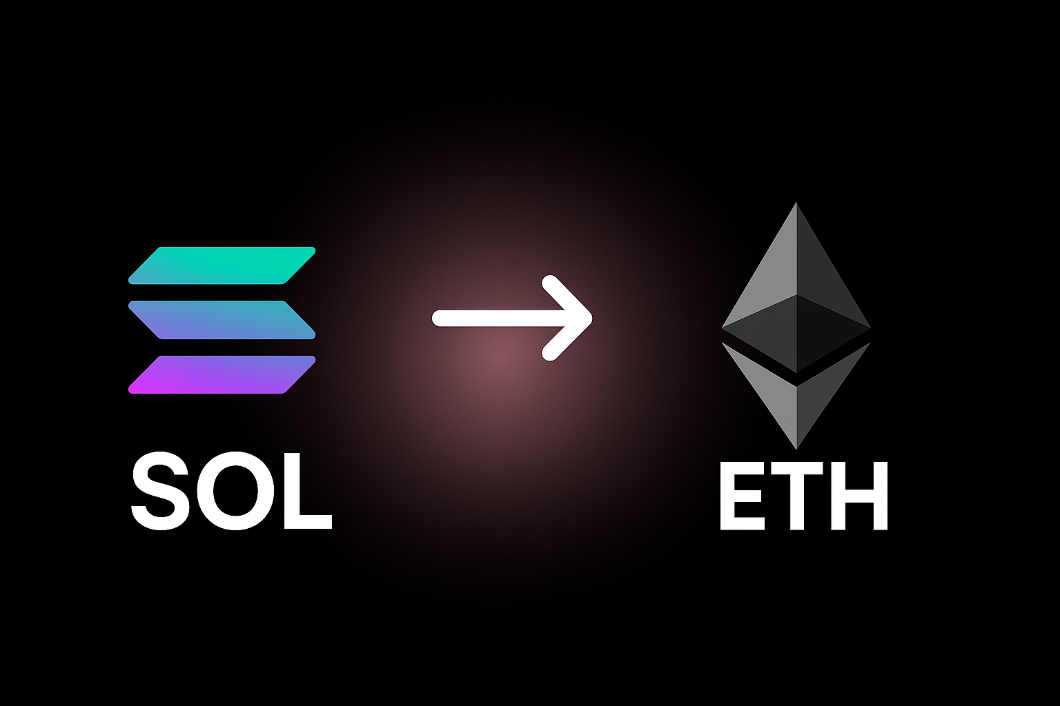 Cómo convertir SOL a ETH sin KYC