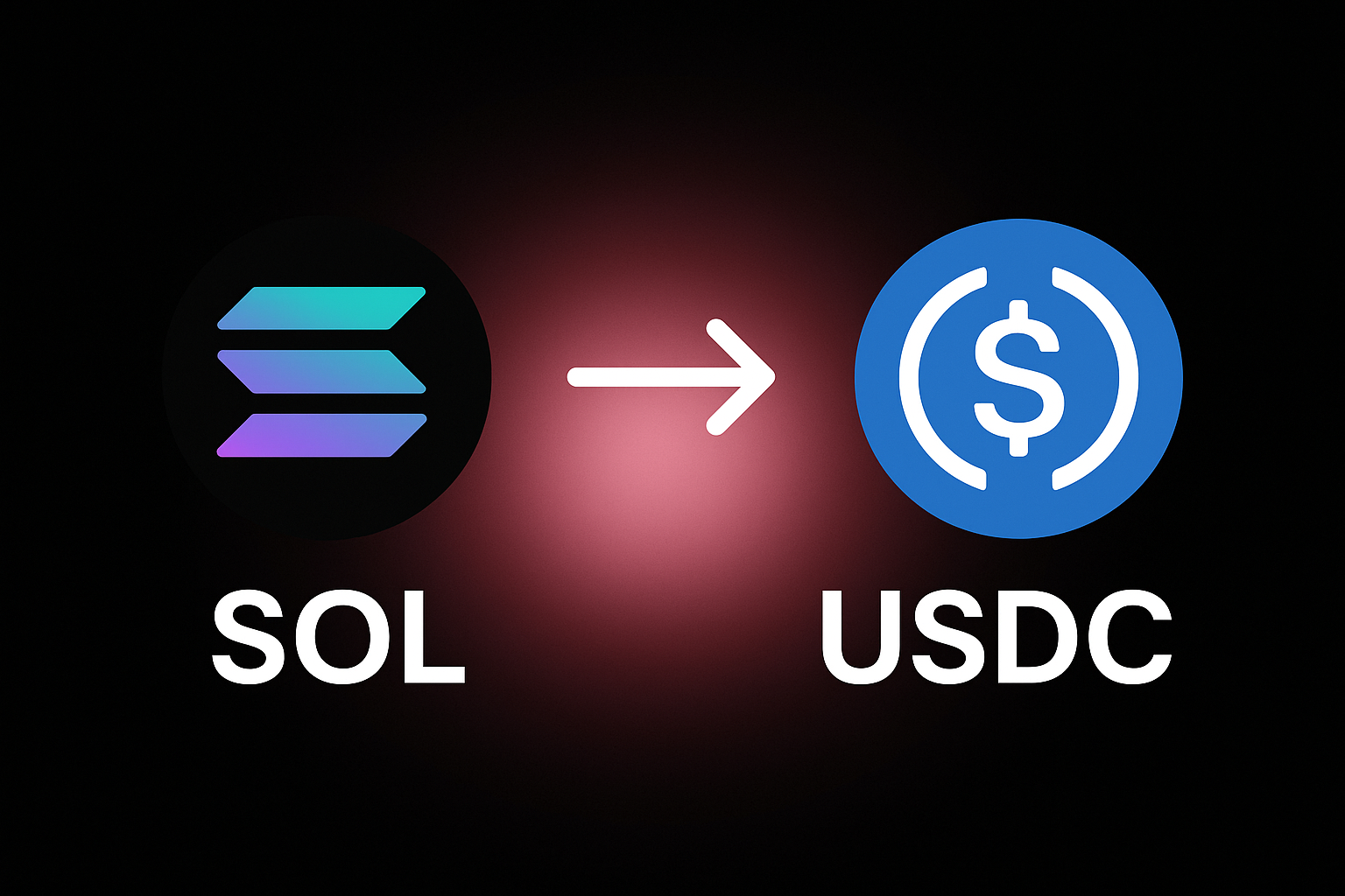 Cómo convertir SOL a USDC sin KYC