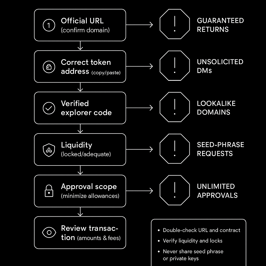 Cómo evitar las estafas de crypto swap