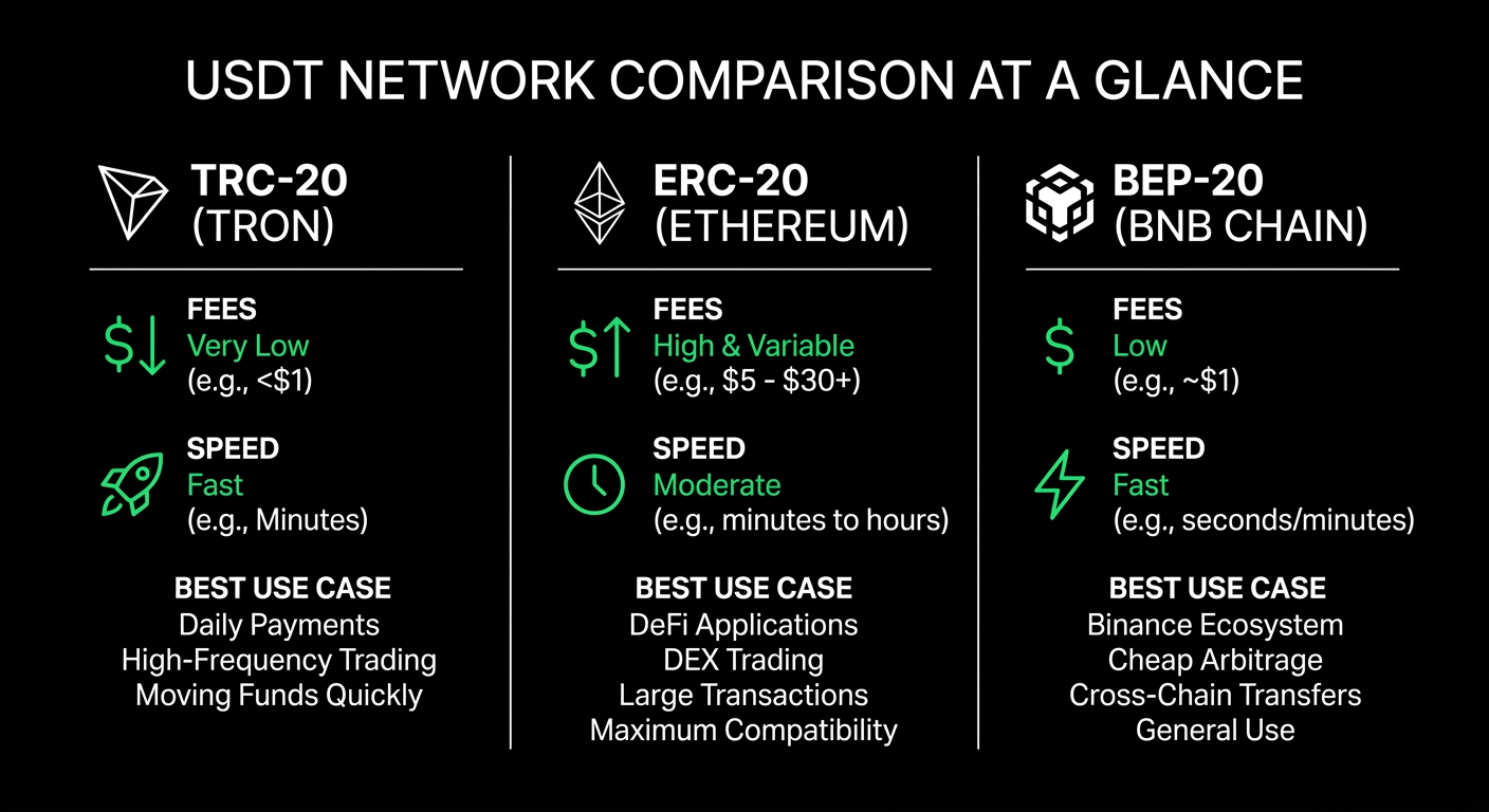 How to choose the right USDT network